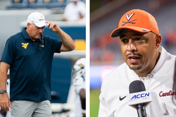 WVU Rich Rodriguez, Virginia's Tony Elliott square off as foes rather than coach and player